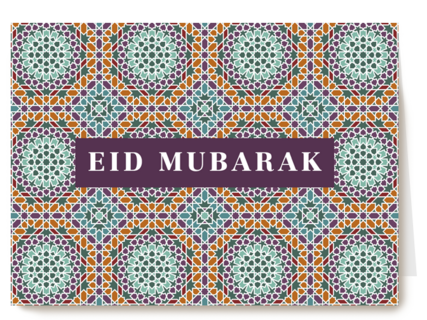 eid mubarak kaart klassiek