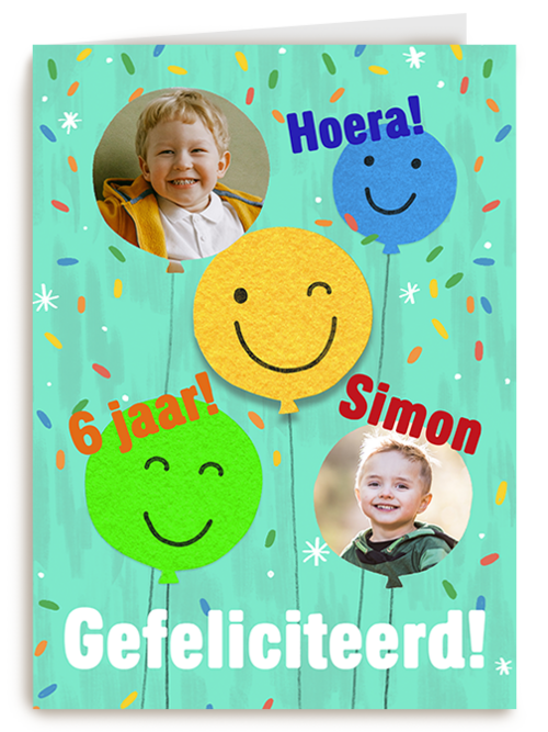 Fotokaart Verjaardagskaarten | Hallmark | Verjaardag Jongen Ballonnen