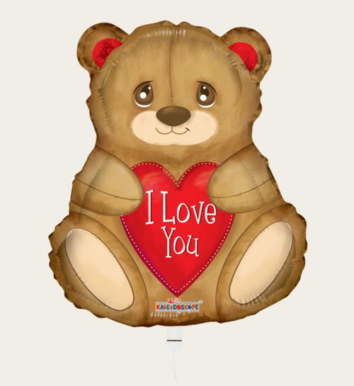 Ballon Beertje I Love You Multi