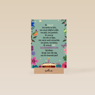 Verjaardagskaart ik wens je