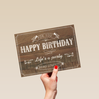 happy birthday party confetti