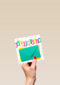 Felicitatiekaart groene envelop