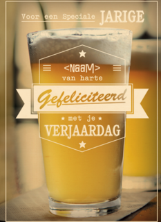 gefeliciteerd verjaardag jarige van harte