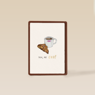 Valentine You Me Oui croissant