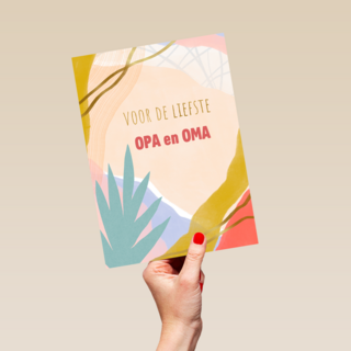 Zomaar kaart voor de liefste opa en oma