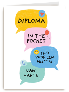 Diploma tijd voor een feestje