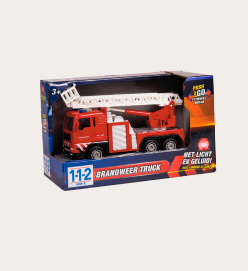 112 Brandweer Truck Met Licht En Geluid Cadeau Speelgoed |