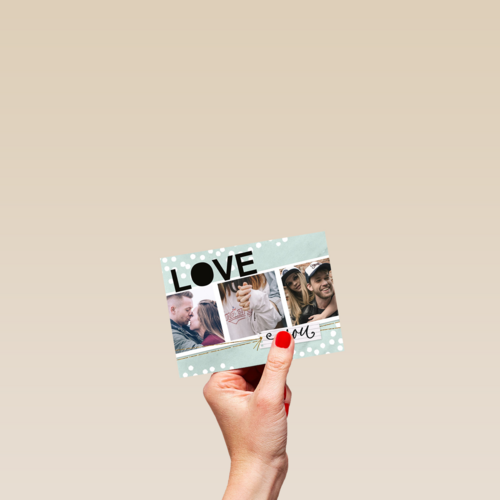 love you fotokaart 3 fotos