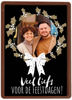 veel liefs voor de feestdagen met deze fotokaart