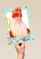 Sinterklaaskaart Groetjes van de Sint blauw kader