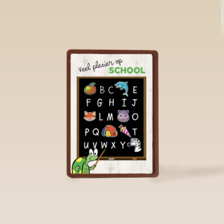 back to school schoolbord plezier op school