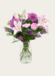 Boeket Bloemen Lovely Lila