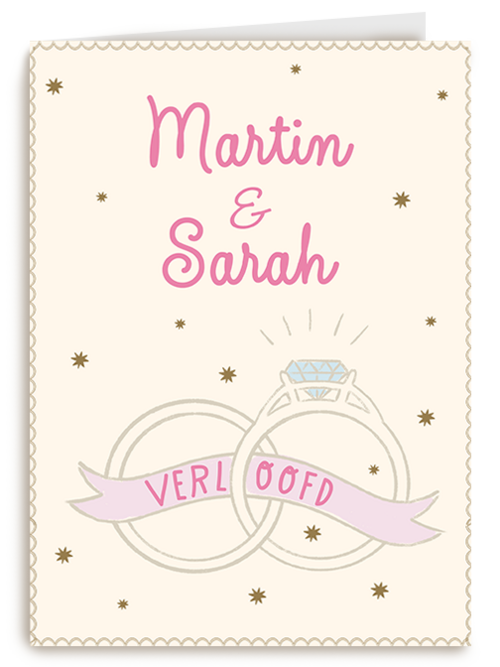 Kaart Hallmark | Verloving | Verloofd Ringen
