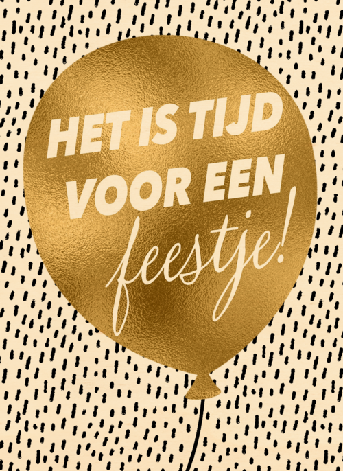 Houten Kaart Verjaardagsfeest Feest | Het Is Tijd Voor Een Feestje