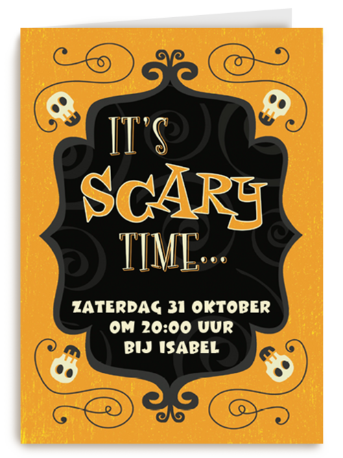 its scary time