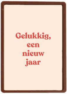 nieuwjaarskaart gelukkig een nieuw jaar