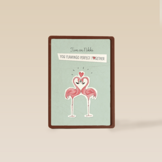 huwelijk kaarten you flamingo perfect together