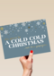 Kerstkaart grappig cold cold Christmas