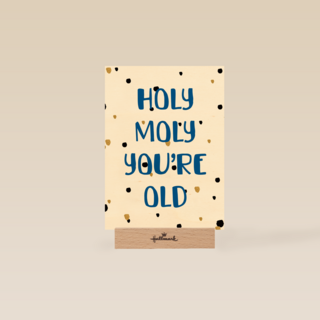 Verjaardag man grappig Holy moly you are old