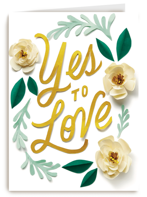 Kaart Hallmark | Felicitatie Huwelijk Liefde | Yes To Love