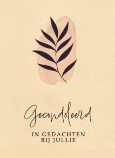 In gedachten bij jullie