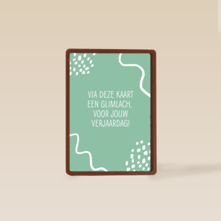 Verjaardagskaart man hip Een glimlach voor jouw verjaardag