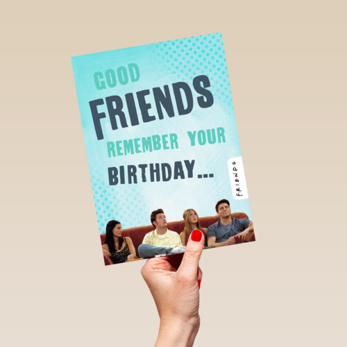 Friends verjaardag te laat
