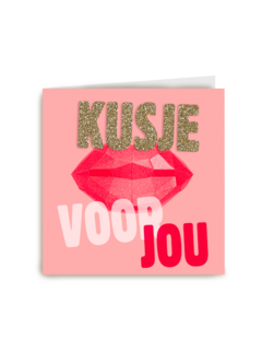 liefde kaart kusje voor jou