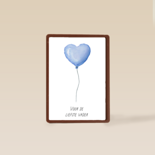 Voor de liefste vader hartjesballon