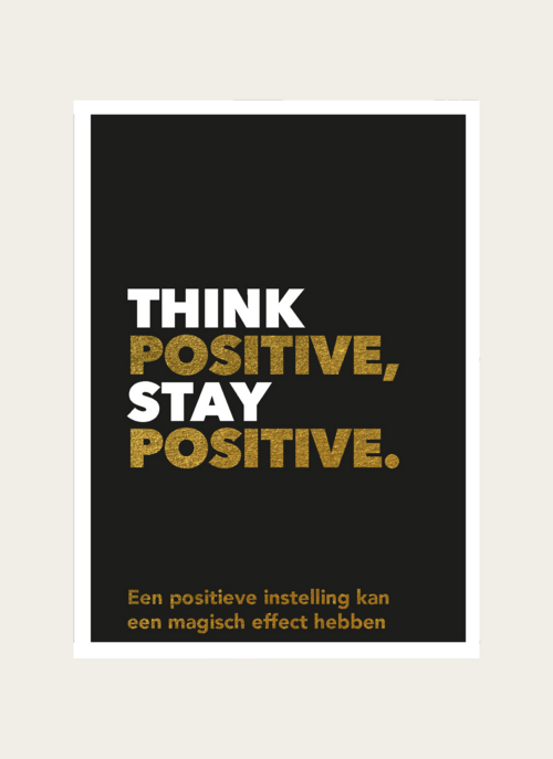 Boek Think Positive, Stay Positive Positiviteit Cadeau Boeken |