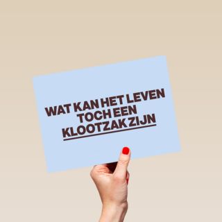 Wat kan het leven een klootzak zijn AndC