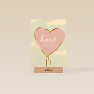 moederdag kaart herinnering in je hart voor altijd