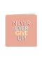 Motivatiekaart never ever give up