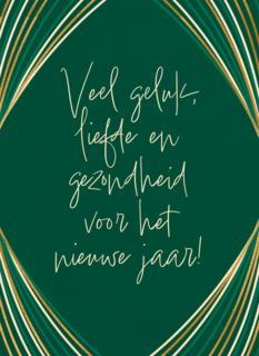 Kerstkaart veel geluk en liefde