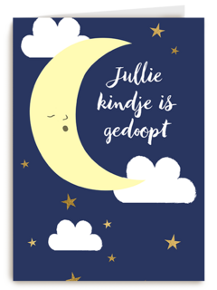 Je kindje is gedoopt Maan