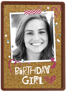 prikbord foto birthday girl