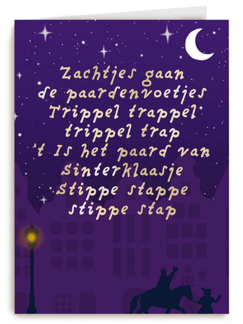 sinterklaaskaart gedicht trippeltrap