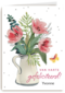 watercolor bloemen in vaas