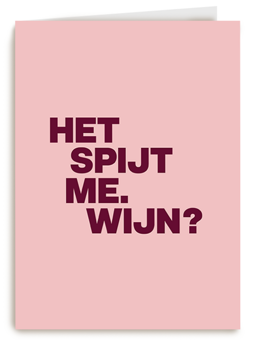 Kaart | Sorry | Het Spijt Me Wijn Andc