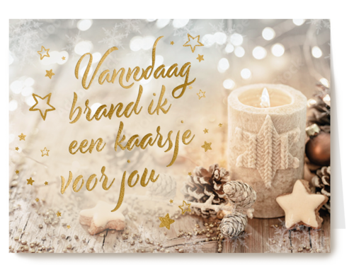 Vandaag brand ik een kaarsje voor jou