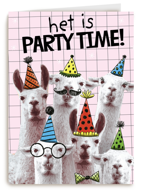 Verjaardagskaart Hallmark | Het Is Weer Partytime Met Deze Lamas