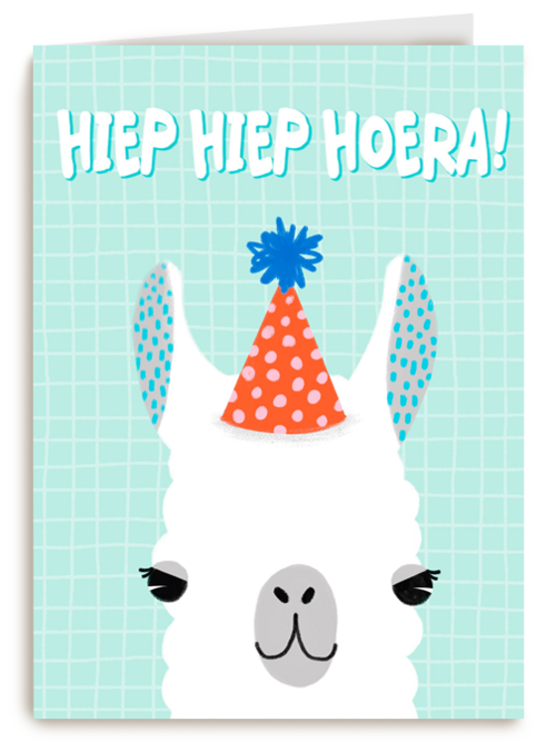 Verjaardagskaart Hallmark | Hiep Hiep Alpaca Hoera