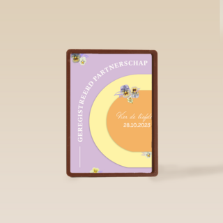 vier de liefde met deze hippe kaart met bloemen