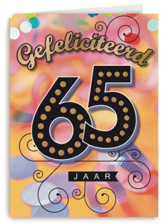 leeftijd vijfenzestig gefeliciteerd