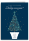 zakelijke kerstkaart met kerstboom en logo