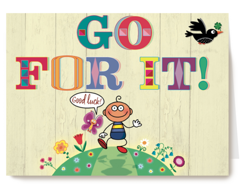 Kaart | Hallmark | Succes - Motivatie | Smile Kaart Go For It