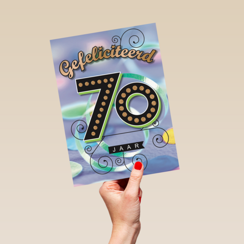 leeftijd zeventig gefeliciteerd