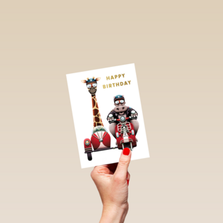 folio happy birthday from hippo and giraffe