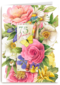 vijfenzeventig jaar met bloemen