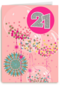 ballonnen met confetti voor 21ste verjaardag